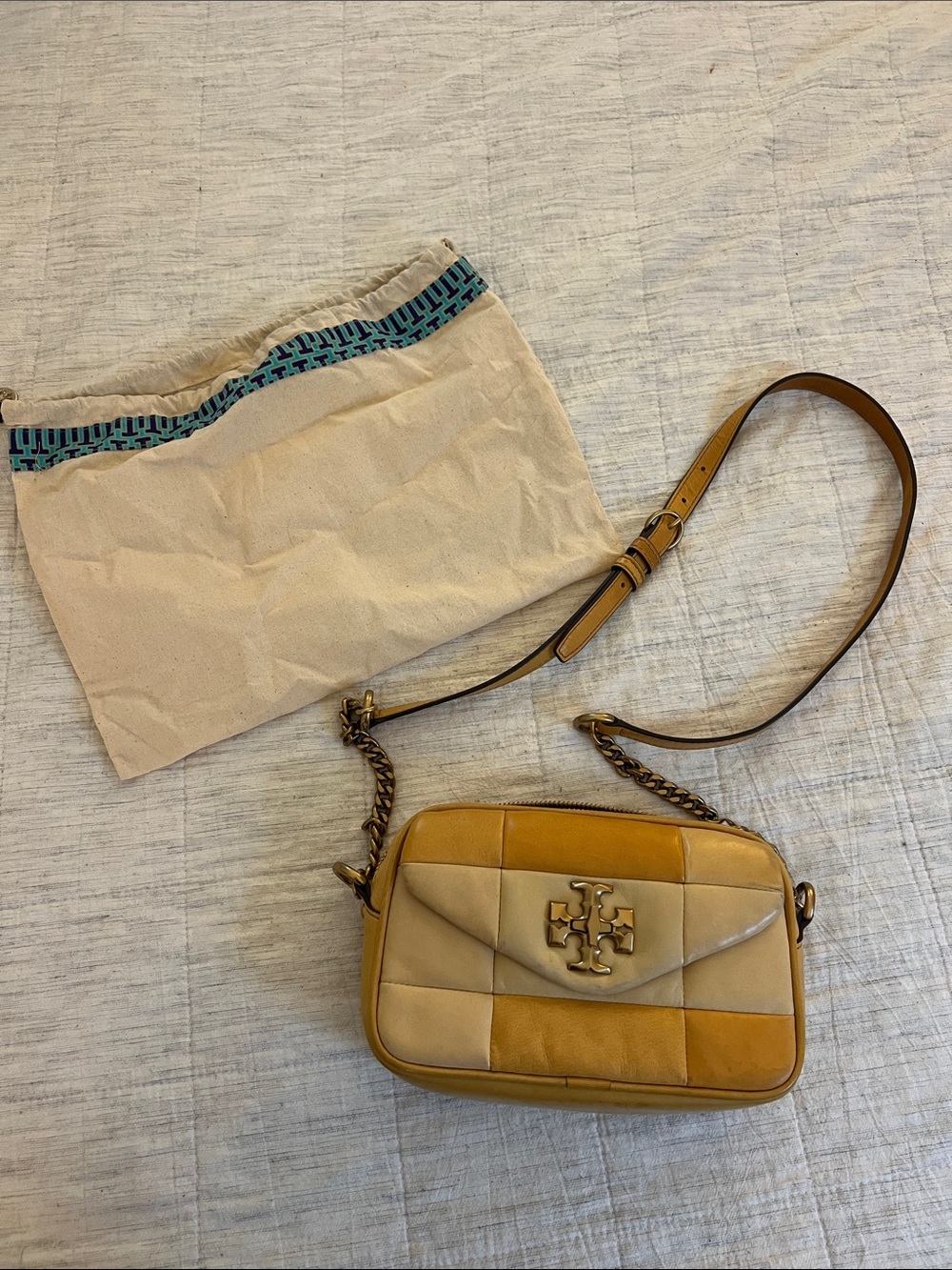 Tory Burch Kira Patchwork Mini Camera Bag